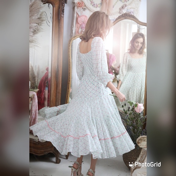 LoveShackFancy Dresses & Skirts - ❗️SOLD❗️LoveShackFancy Rigby Dress in Green Leaf